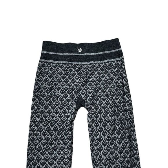 ATHLETA Diamond Peak Leggings Black Gray Size Medium - Picture 3 of 6